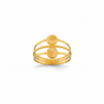 ⁦خاتم ذهب عيار 21 الوزن 1.47 جرام⁩ - الصورة ⁦2⁩