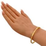 ⁦غويشة ذهب عيار 21 وزن 8.12 جرام ( مقاس 19 )⁩ - الصورة ⁦2⁩