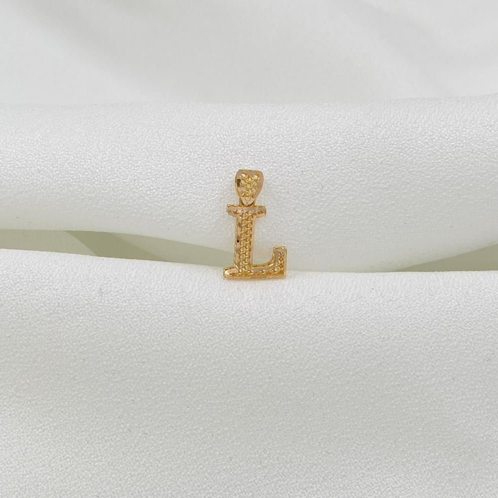 تعليقه حرف L ذهب عيار 21 الوزن 0.53 جرام تعليقه حرف L ذهب عيار 21 الوزن 0.53 جرام