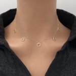 عقد ذهب عيار 18 الوزن 1.41 جرام