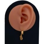 حلق ذهب عيار 21 الوزن 1.72 جرام