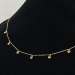 ⁦عقد ذهب ناعم عيار 21 وزن 1.51 جم يعكس أسلوبك الرفيع⁩ - الصورة ⁦3⁩