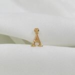 تعليقه حرف A ذهب عيار 21 الوزن 0.45 جرام