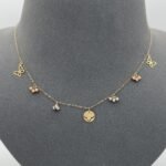 ⁦عقد ذهب عيار 18 الوزن 1.38 جرام⁩ - الصورة ⁦4⁩