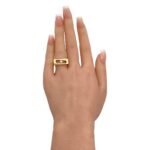 خاتم ذهب عيار 18 الوزن 4.58 جرام