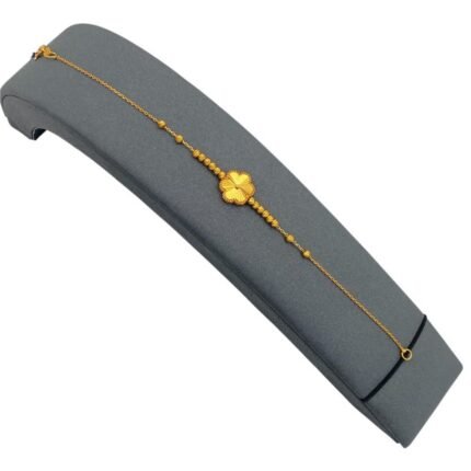 اسوارة ذهب شكل زهرة عيار 21 الوزن 3.47 جرام