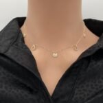 عقد ذهب عيار 18 الوزن 1.32 جرام