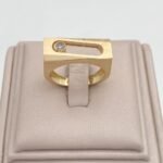 ⁦خاتم ذهب عيار 18 الوزن 5.13 جرام⁩ - الصورة ⁦2⁩