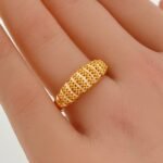 ⁦خاتم ذهب عيار 21 الوزن 1.87 جرام⁩ - الصورة ⁦3⁩