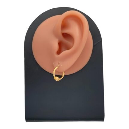 حلق ذهب عيار 21 الوزن 1.18 جرام