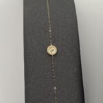 ⁦عقد و إسوارة ذهب عيار 18 الوزن 1.22 جرام⁩ - الصورة ⁦2⁩