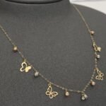 ⁦عقد تشوكر ذهب عيار 18 الوزن 1.30 جرام⁩ - الصورة ⁦5⁩