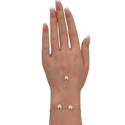 كف ذهب عيار 18 الوزن 0.95 جرام