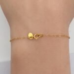 ⁦كف ذهب تركي عيار 21 فاخر الوزن 4.35 جرام⁩ - الصورة ⁦4⁩