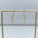 ⁦حلق ذهب عيار 21 الوزن 1.10 جرام⁩ - الصورة ⁦2⁩