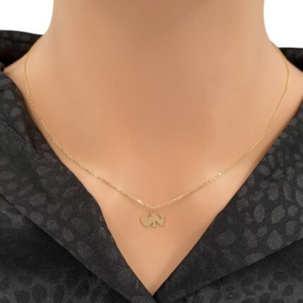 حرف N ذهب عيار 18 الوزن 1.75 جرام