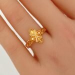 ⁦خاتم ذهب عيار 21 الوزن 1.5 جرام⁩ - الصورة ⁦2⁩