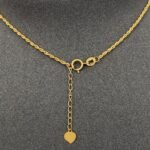 ⁦عقد ثلاثه دور ذهب عيار 18 الوزن 2.41 جرام⁩ - الصورة ⁦5⁩