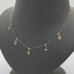 ⁦عقد ذهب عيار 18 الوزن 1.21 جرام⁩ - الصورة ⁦4⁩