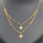 ⁦طقم ذهب عيار 21 الوزن 2.96 جرام⁩ - الصورة ⁦2⁩