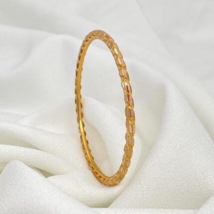 غويشه ذهب عيار 21 الوزن 6.40 جرام ( مقاس 17 )