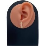 حلق اطفال ذهب عيار 18 الوزن 1.17 جرام