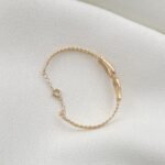 ⁦اسواره اطفال مواليد ذهب عيار 18 الوزن 2.11 جرام⁩ - الصورة ⁦2⁩