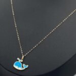 ⁦عقد اطفال ذهب عيار 18 الوزن 0.98 جرام⁩ - الصورة ⁦2⁩