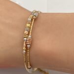 ⁦إسوارة ذهب عيار 18 الوزن 6.98 جرام⁩ - الصورة ⁦3⁩