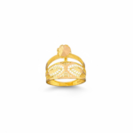 ⁦خاتم ذهب عيار 21 الوزن 1.40 جرام⁩ - الصورة ⁦2⁩