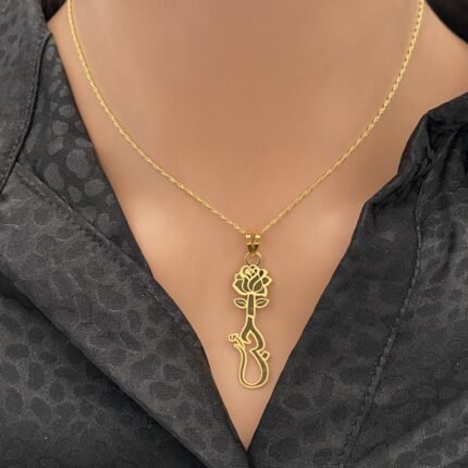 عقد حب ذهب عيار 21 الوزن 2.04 جرام