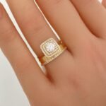 ⁦خاتم ذهب عيار 18 الوزن 2.72 جرام⁩ - الصورة ⁦3⁩