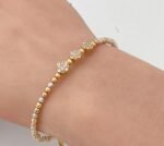 ⁦إسوارة ذهب عيار 18 الوزن 6.72 جرام⁩ - الصورة ⁦3⁩