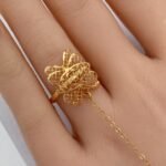 ⁦كف ذهب تركي عيار 21 فاخر الوزن 4.35 جرام⁩ - الصورة ⁦3⁩