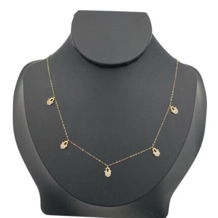 عقد اطفال ذهب عيار 18 الوزن 1.10 جرام