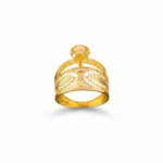 ⁦خاتم ذهب عيار 21 الوزن 1.51 جرام⁩ - الصورة ⁦2⁩