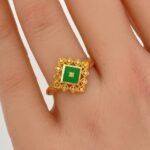 ⁦خاتم ذهب عيار 21 الوزن 1.84 جرام⁩ - الصورة ⁦2⁩