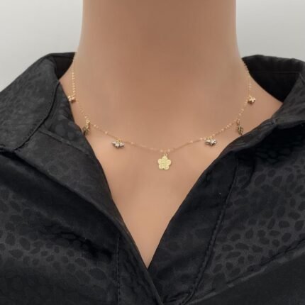 عقد ذهب عيار 18 الوزن 1.31 جرام