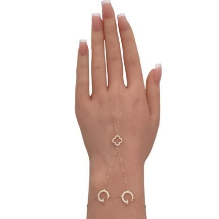 كف ذهب عيار 18 الوزن 1.08 جرام