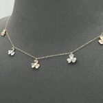 ⁦عقد تشوكر  ذهب عيار 18 الوزن 1.46 جرام⁩ - الصورة ⁦2⁩