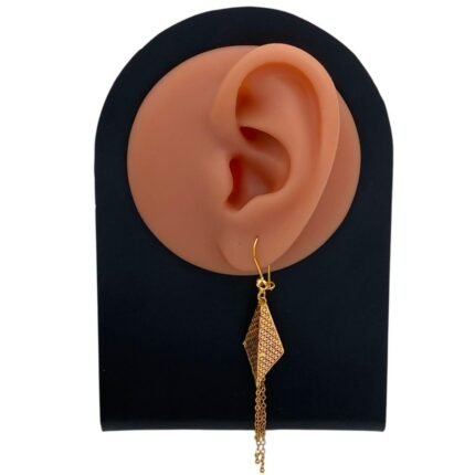 حلق ذهب عيار 21 الوزن 2.89 جرام