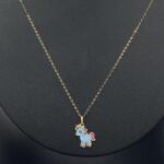 ⁦عقد اطفال ذهب عيار 18 الوزن 0.79 جرام⁩ - الصورة ⁦4⁩