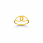 ⁦خاتم ذهب عيار 21 الوزن 0.60 جرام⁩ - الصورة ⁦2⁩