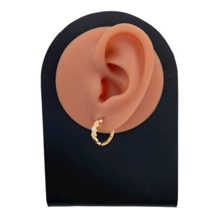 حلق ذهب عيار 18 الوزن 1.76 جرام