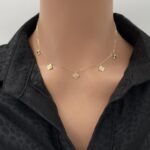 عقد ذهب عيار 18 الوزن 1.64 جرام