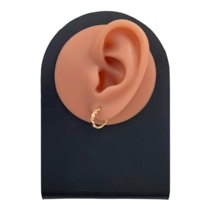 حلق ذهب عيار 18 الوزن 1.15 جرام