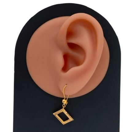 حلق ذهب عيار 21 الوزن 2.08 جرام