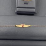 ⁦طقم جناح الصقر ذهب عيار 21 الوزن 3.54 جرام⁩ - الصورة ⁦3⁩