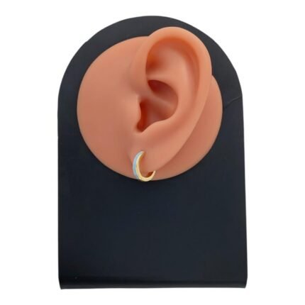 حلق ذهب عيار 18 الوزن 2.11 جرام