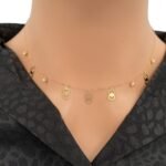 عقد تشوكر ذهب عيار 18 الوزن 1.08 جرام